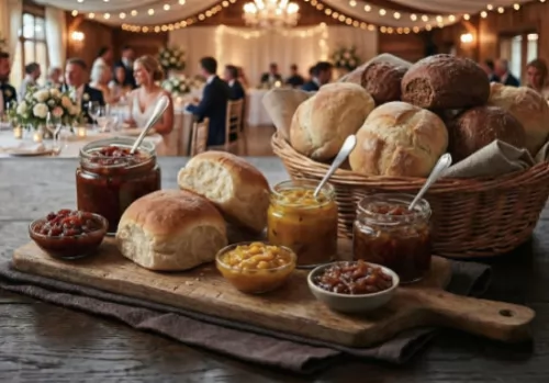 Three chutneys and relish