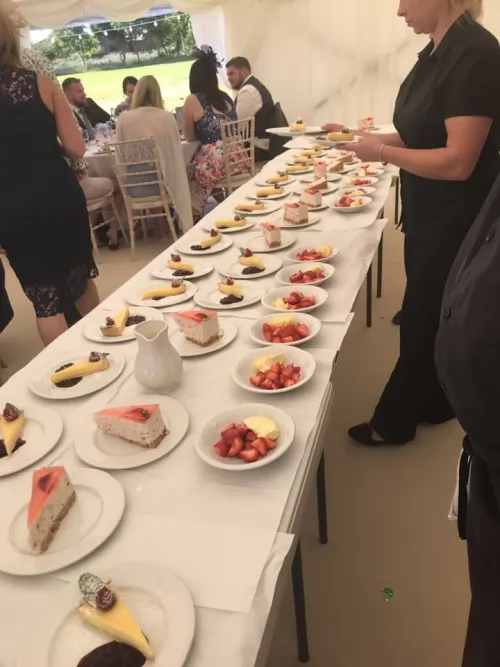 Handmade Desserts included